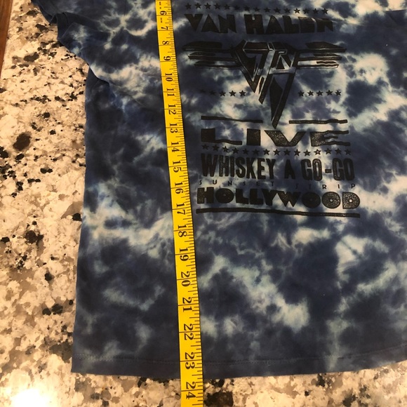 VAN HALEN tie dye Whiskey a go go Hollywood tee - Picture 7 of 8